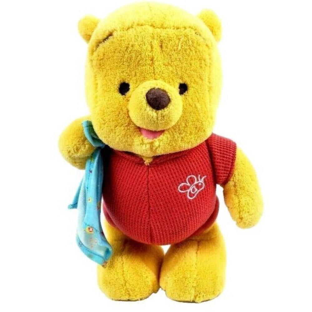 Disney Winnie the Pooh Plush Baby Blanket Red One Piece Outfit DOES NOT WORK